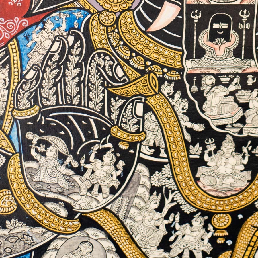 shop Traditional patachitra Painting ~ Ganesha Story