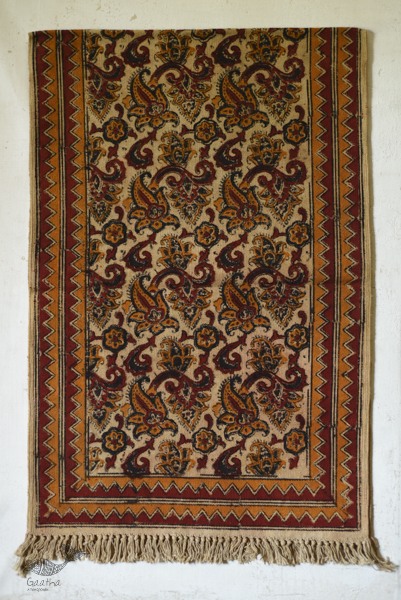 Natural color Kalamkari Durri ( 2 X 6 ) 