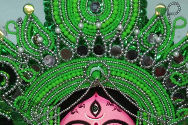 shop handmade chhau mask from bangal - ambika