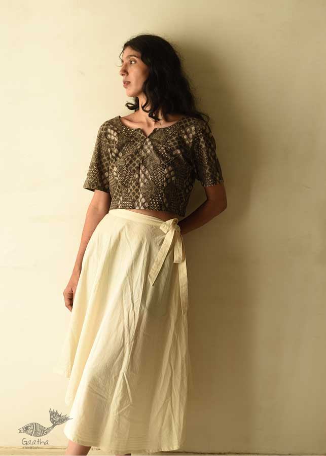 shop Handloom Cotton Designer A-Line Skirt