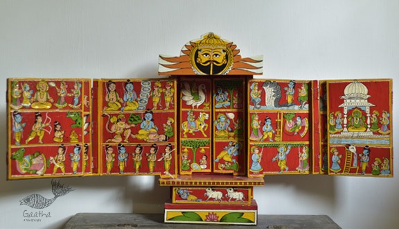 shop story telling wooden shine kaavad