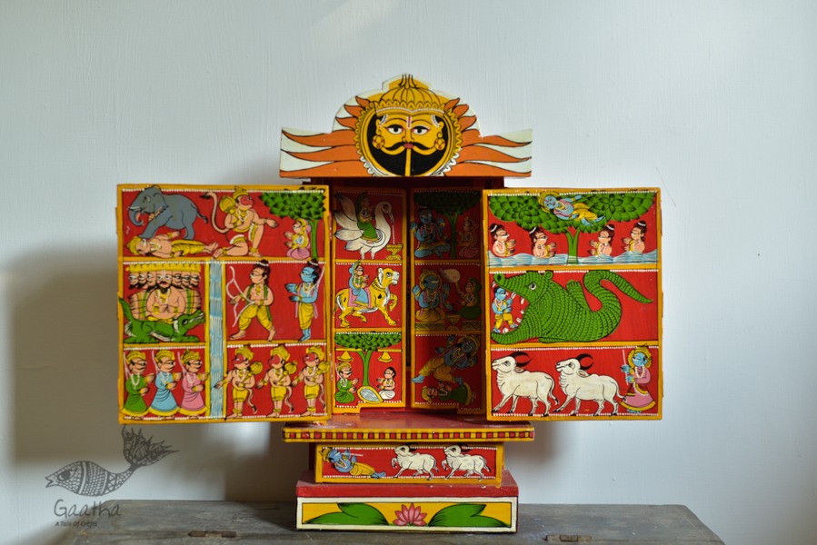 shop story telling wooden shine kaavad