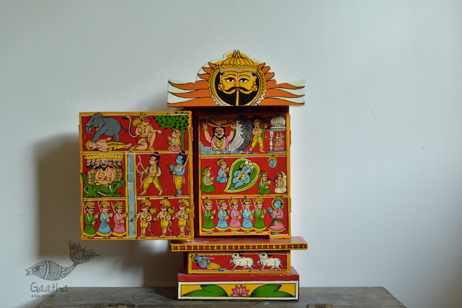 shop story telling wooden shine kaavad