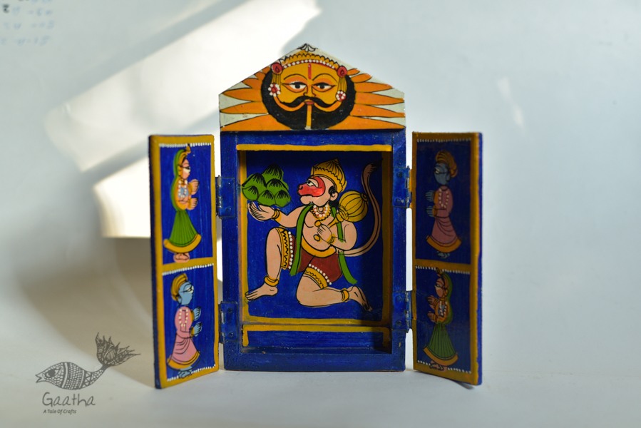 कथनिक ☀ Kaavad a Wooden Shrine - Hanuman { Single piece } ~ 4