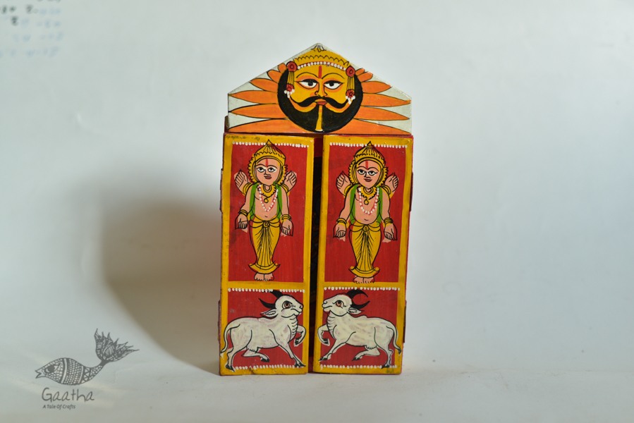 कथनिक ☀ Kaavad a Wooden Shrine - Bal Krishna { Single piece } ~ 3