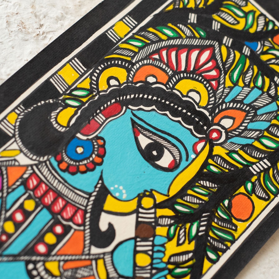 shop Madhubani Painting - Krishna