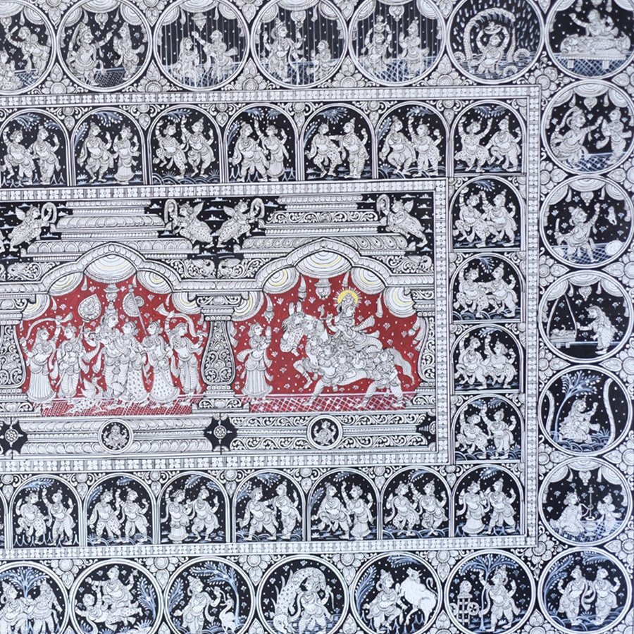 shop Traditional patachitra Painting ~ Krishna Story