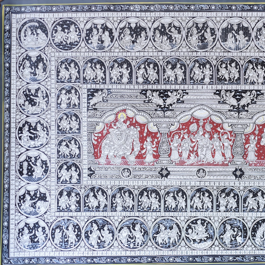 shop Traditional patachitra Painting ~ Krishna Story