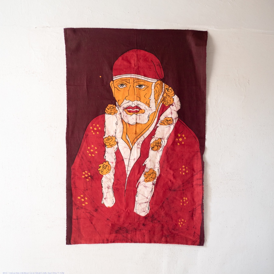 shop handcrafted batik Sai Baba painting