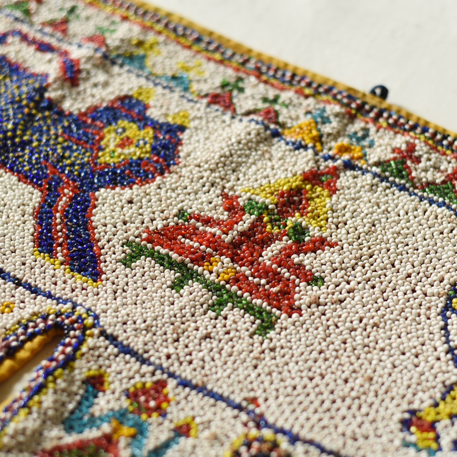 Gujrat Bead Work - Old & Antique Wall Hanging - Lion & Horse Motif