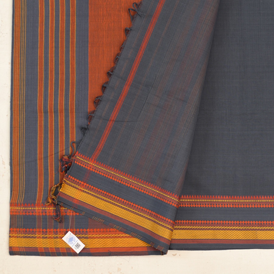 shop Begampuri Woven Border Pure Cotton Green Saree 