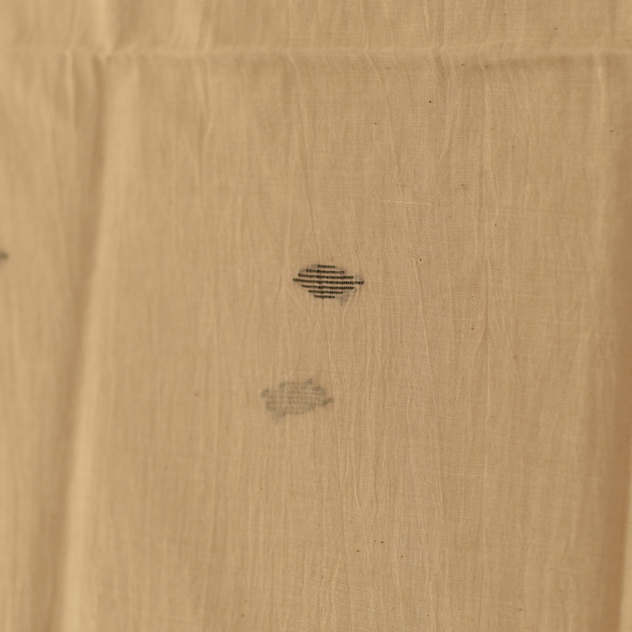shop Handloom Soft Cotton Jamdani Off White Stole (Two Options)