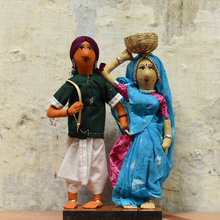 Buy Jhabua Handmade Fabric Doll (Bhil) - E