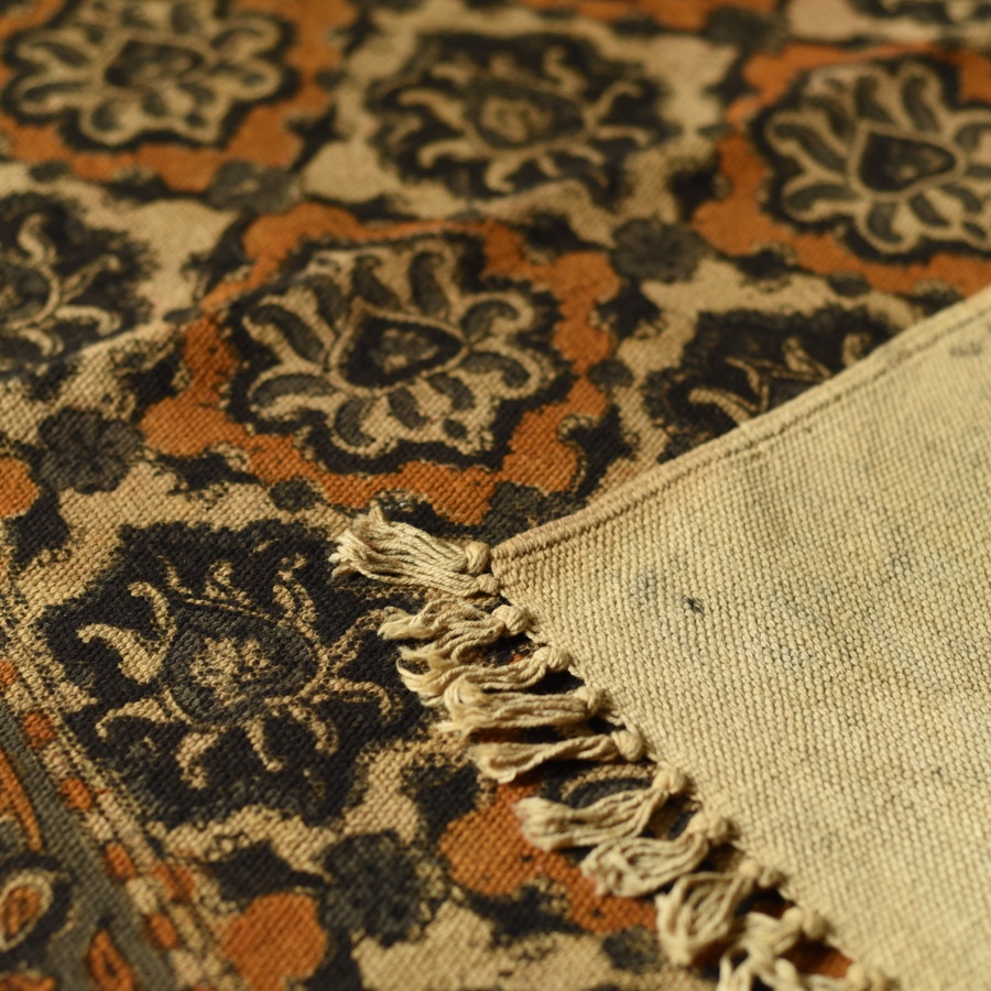 shop Kalamkari Natural Color Dhurrie