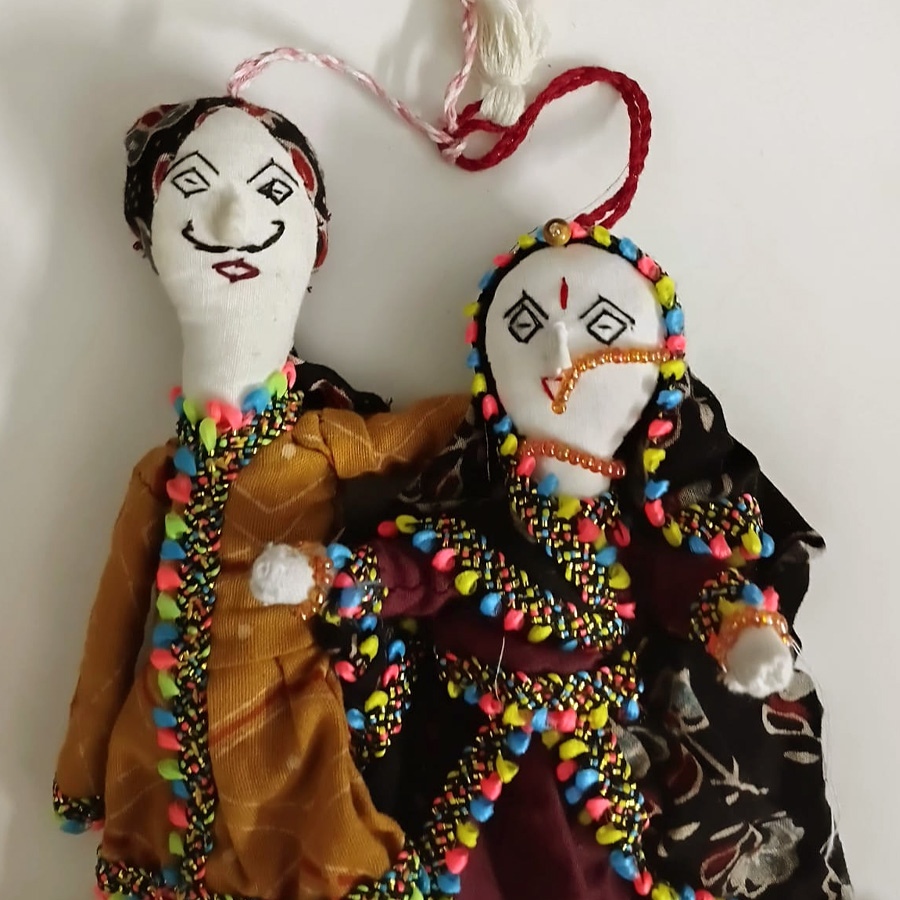 shop Cotton Handmade Doll - Set of Two