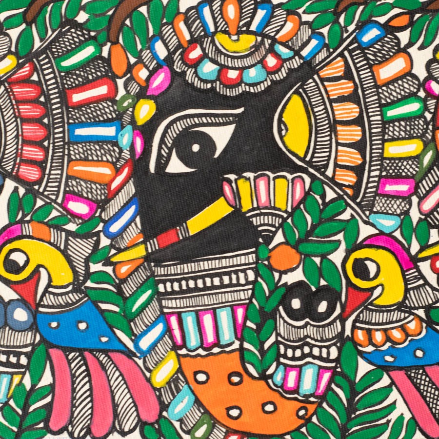 shop Madhubani Painting - Elephant