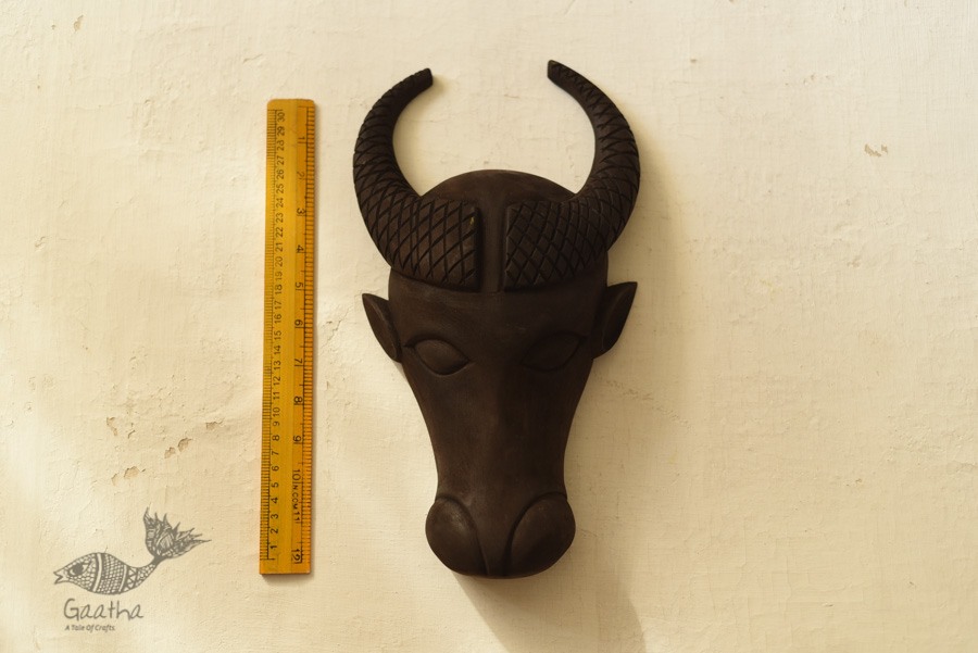 shop handmade wooden mask - nandi