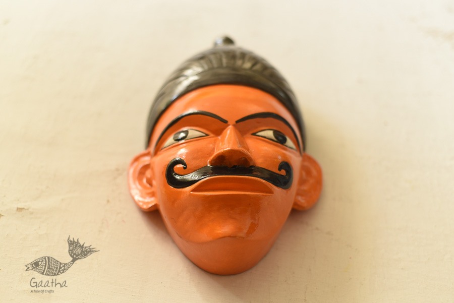 shop handmade wooden mask from bengal