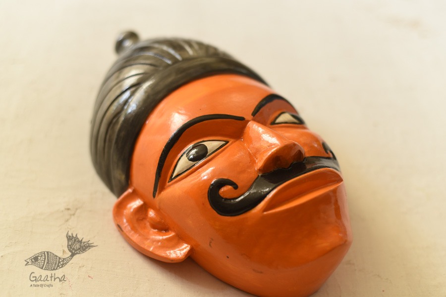 shop handmade wooden mask from bengal