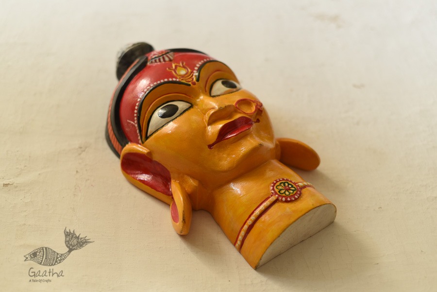 shop handmade wooden mask - Durga