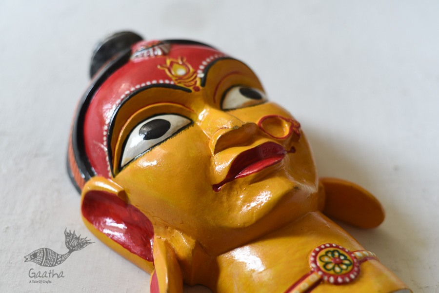 shop handmade wooden mask - Durga