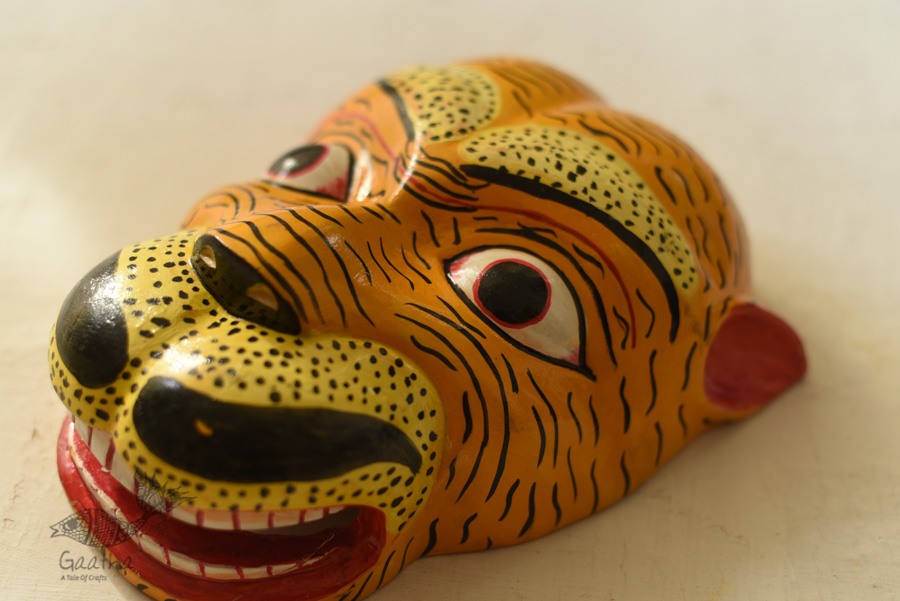 shop handmade wooden tiger mask 