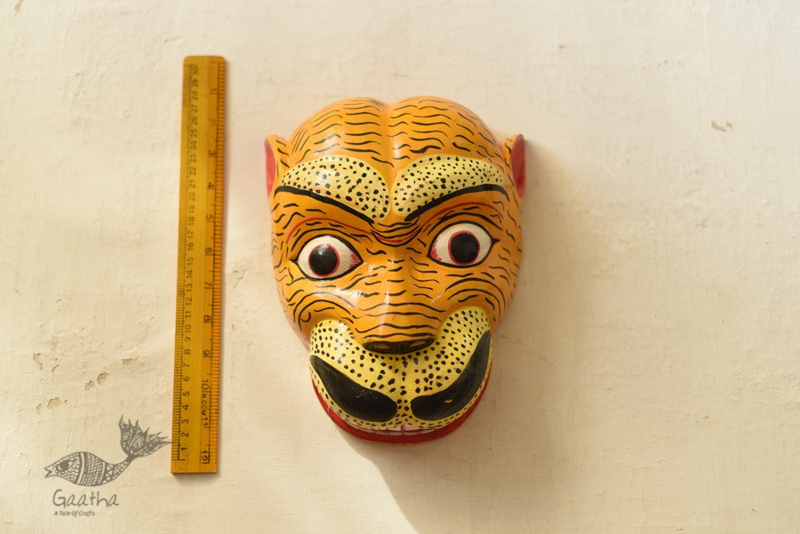 shop handmade wooden tiger mask 