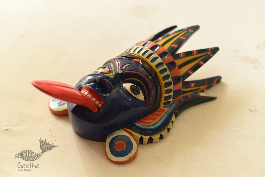 shop handmade wooden mask - kaali