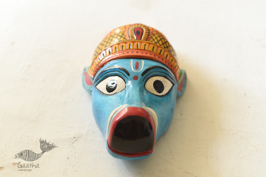 shop handmade wooden mask - Varaha Avatar