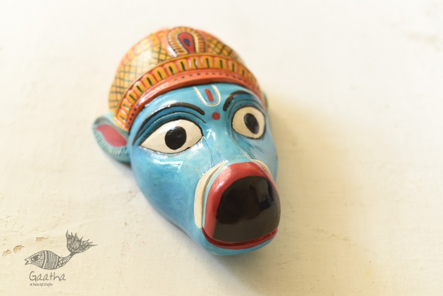 shop handmade wooden mask - Varaha Avatar