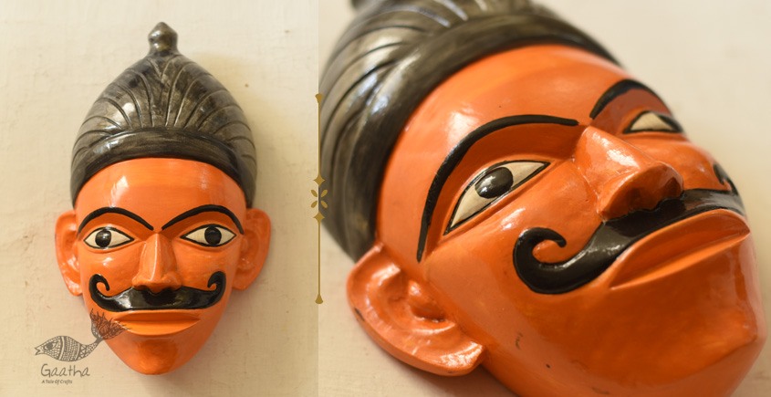 shop handmade wooden mask from bengal