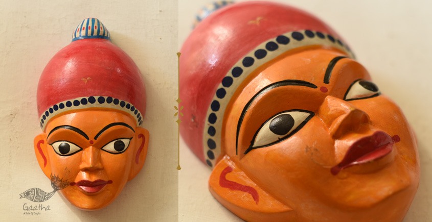 shop handmade wooden mask - Meera