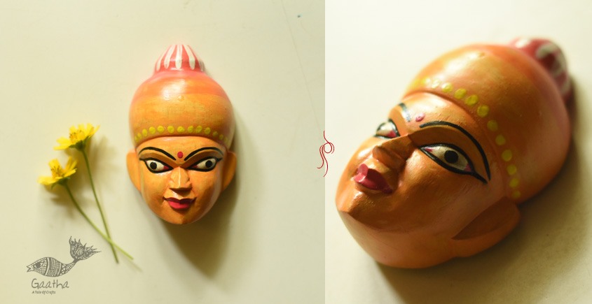 shop handmade wooden mask - Meera