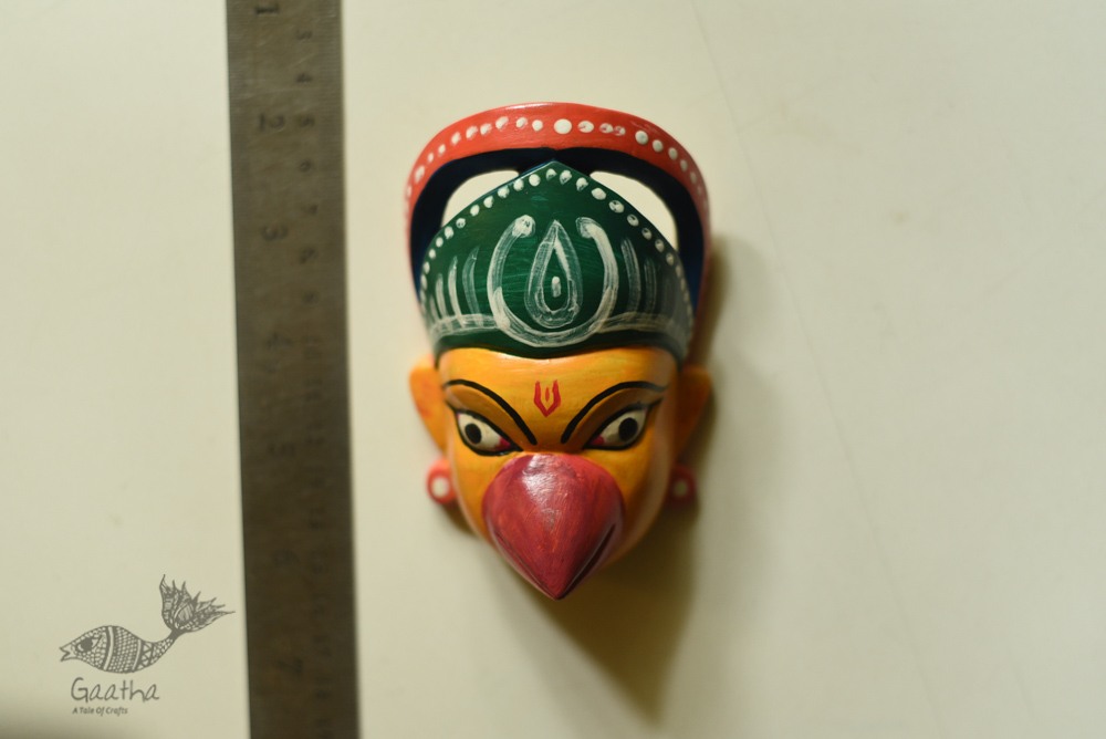 Handmade wooden mask - Garuda