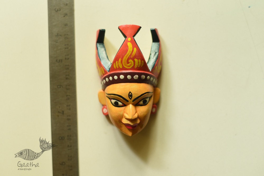 shop hand painted wooden mask - Tribal Women