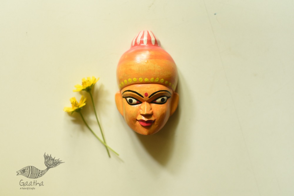 shop handmade wooden mask - Meera