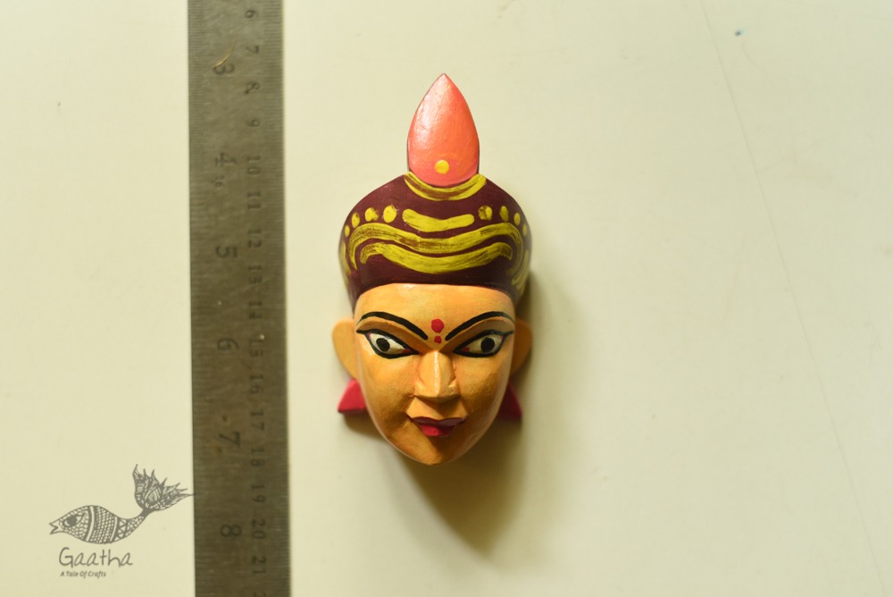 hand painted wooden mask - Tribal-women