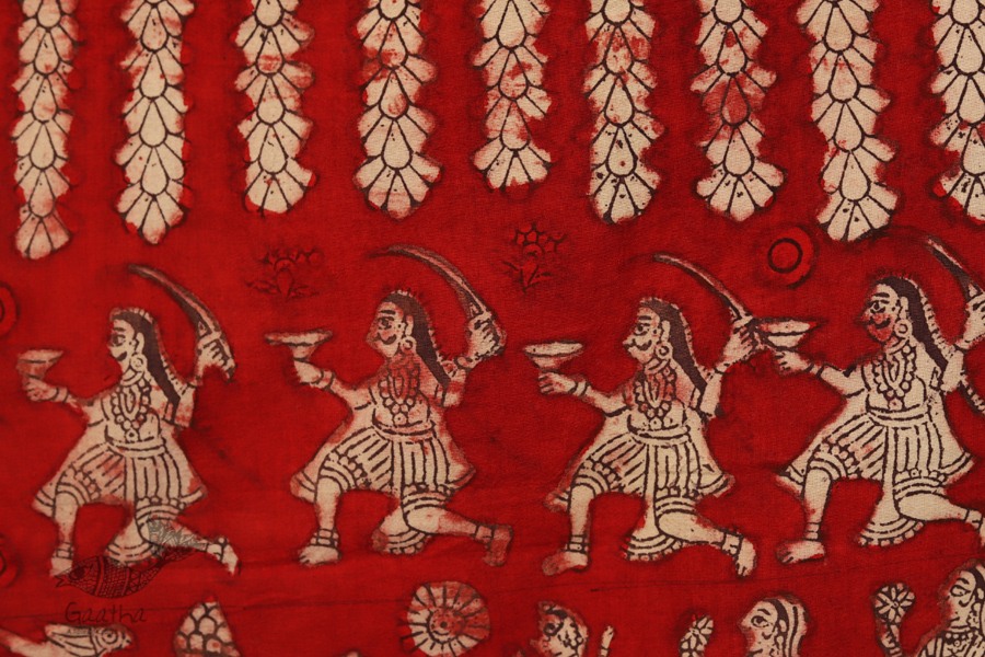 Sacred cloth of the Goddess- Nageshvari Maa ( 60 x 68 )