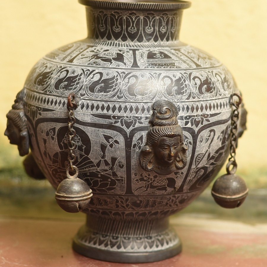 Shop Antique from Khajuraho Brass lota