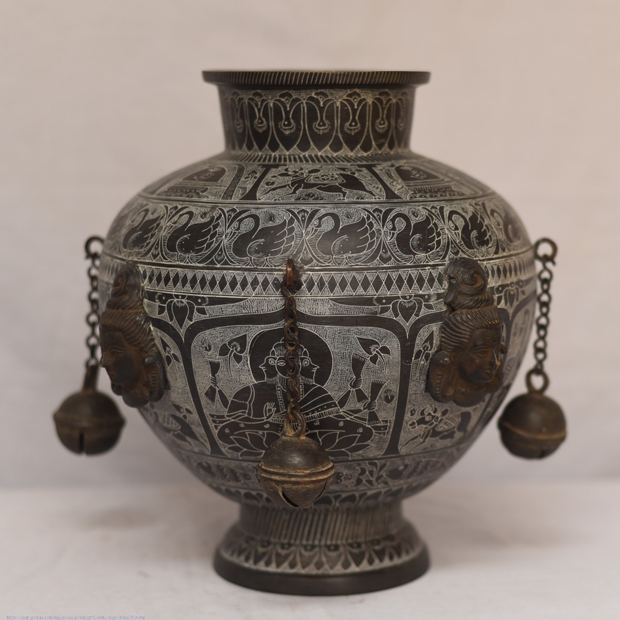 Shop Antique from Khajuraho Brass lota