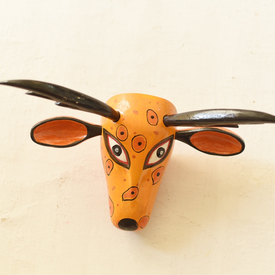 shop handmade wooden mask -  Deer