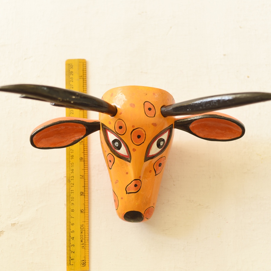 shop handmade wooden mask -  Deer