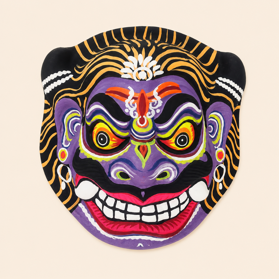 shop Handmade Paper Mache Chhau Mask - Asura