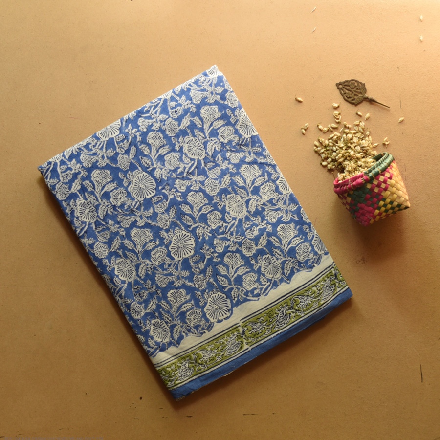 shop Bagru Printed Cotton Saree - new collection