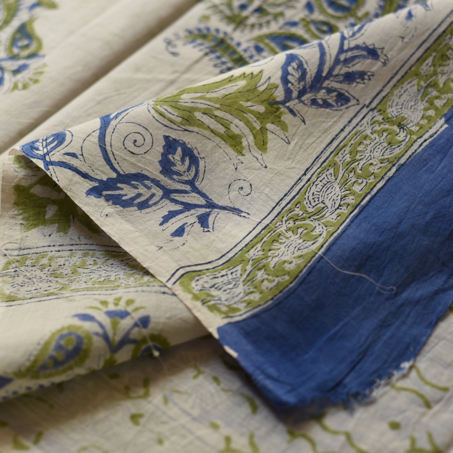 shop Bagru Printed Cotton Saree - new collection