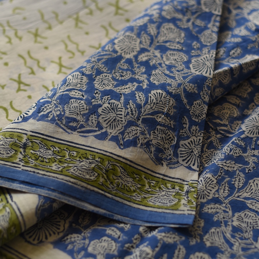 shop Bagru Printed Cotton Saree - new collection