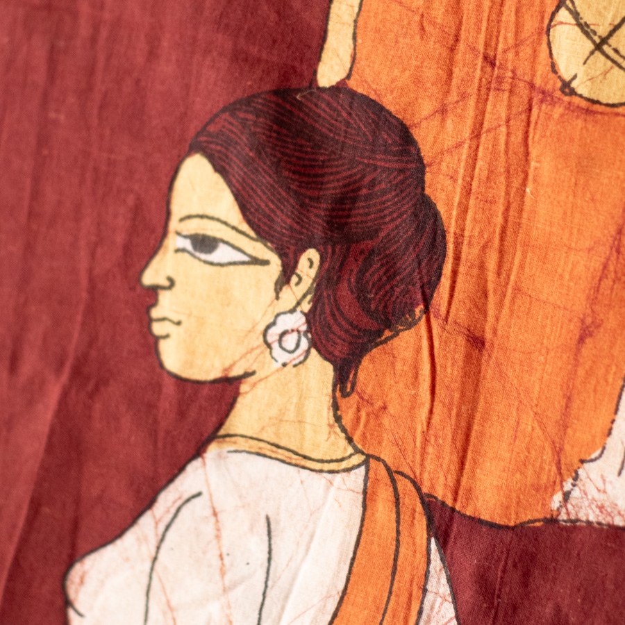 shop handcrafted batik A Tribal Girl painting