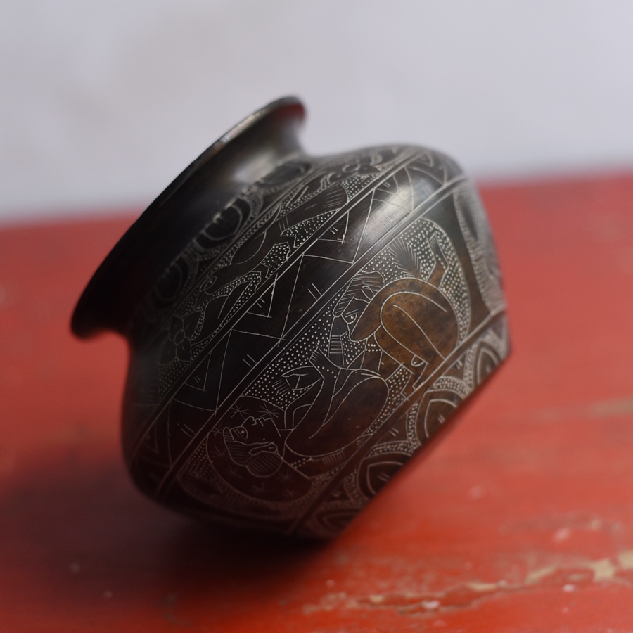 Shop Carved Brass Lota -  Antiquities from Khajuraho