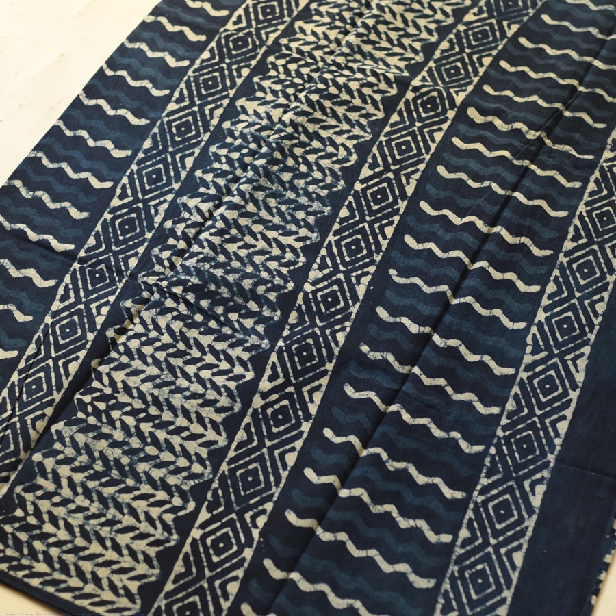 Exclusive Hand Block Printed Dabu Saree