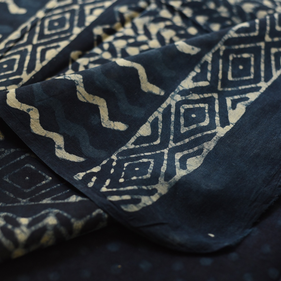 Exclusive Hand Block Printed Dabu Saree
